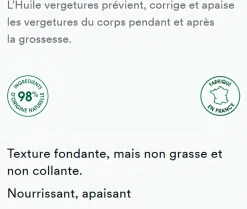 Huile vergetures prévention et correction Klorane