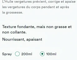 Huile vergetures prévention et correction Klorane
