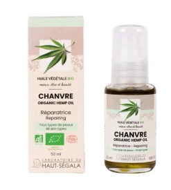 Huile végétale bio chanvre Haut-ségala - flacon de 100ml