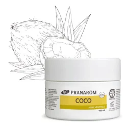 Huile Végétale Coco Bio Pranarom - pot de 100 ml