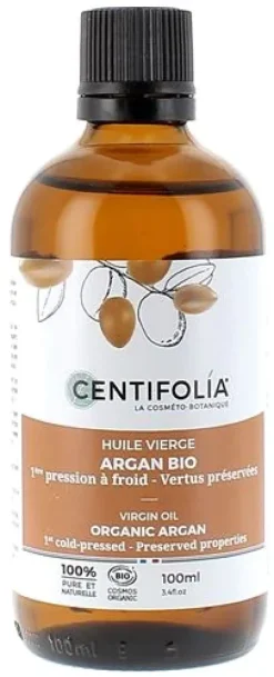 Huile vierge argan bio Centifolia - flacon de 100 ml