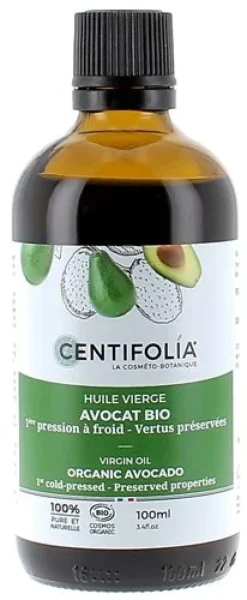 Huile vierge avocat bio Centifolia - flacon de 100 ml