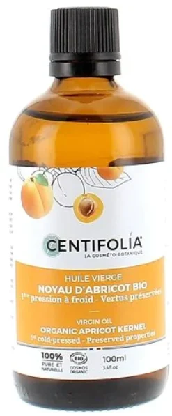 Huile vierge de noyau d'abricot bio Centifolia - flacon de 100 ml