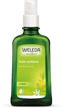 Huile Vivifiante Citrus Weleda - flacon à pompe de 100 ml