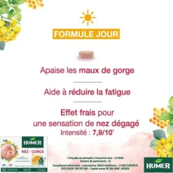 Humer Jour et Nuit nez gorge - boite de 15 comprimés