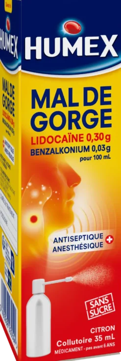 Humex mal de gorge collutoire - flacon de 35 ml