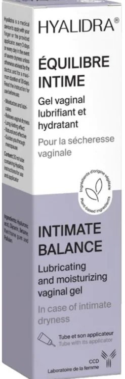 Hyalidra Gel vaginal lubrifiant et hydratant CCD - tube de 30 ml