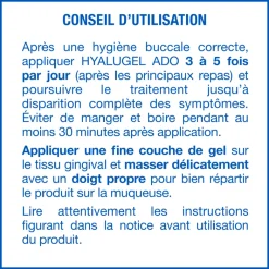 Hyalugel Ado Gel buccal - tube de 20 ml