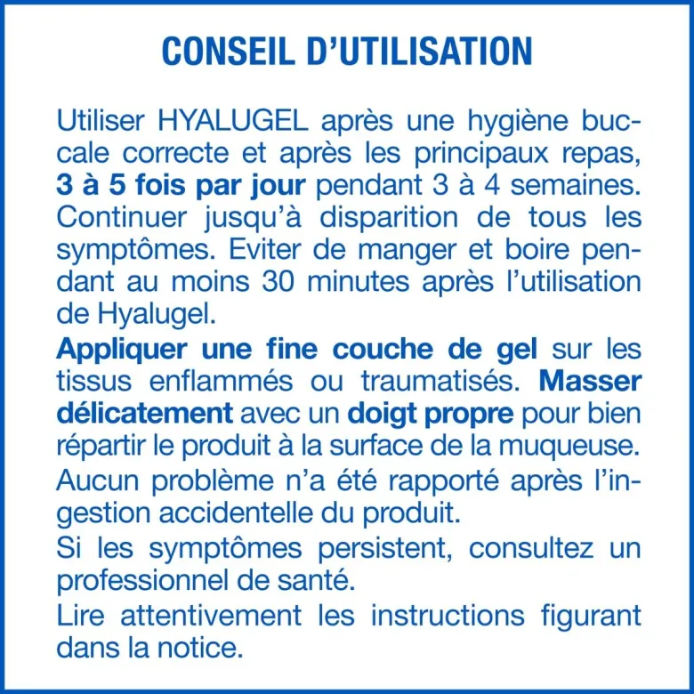 Hyalugel gel buccal Cooper – tube 20 ml