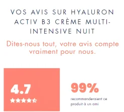 Hyaluron Activ B3 Crème multi-intensive nuit Avène - pot de 40ml