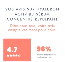 Hyaluron Activ b3 Sérum concentré repulpant Avène - flacon-pipette de 30ml