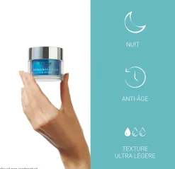Hyaluron-filler + 3x effect gel-crème soin de nuit booster d'hydratation Eucerin - pot de 50 ml