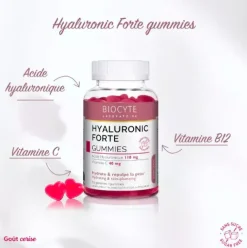 Hyaluronic Forte gummies Biocyte - pot de 60 gommes
