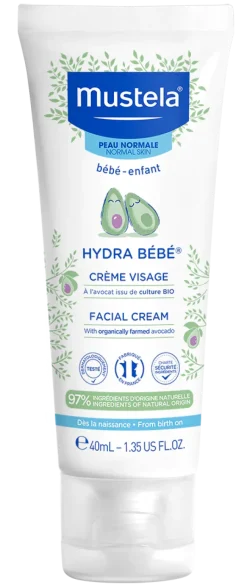 Hydra bébé crème visage Mustela - tube de 40 ml