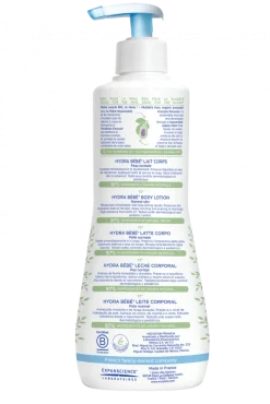 Hydra bébé lait corps peau normale Mustela - flacon-pompe de 500 ml