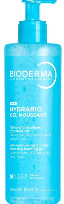 Hydrabio gel moussant Bioderma - flacon-pompe de 400ml
