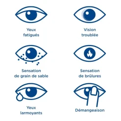 Hydrableu Gouttes oculaires hydratantes yeux rouges et fatigués formule bleue Innoxa