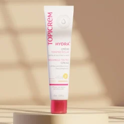 Hydra+ Crème teintée éclat Light SPF 50 Topicrem - tube de 40 ml