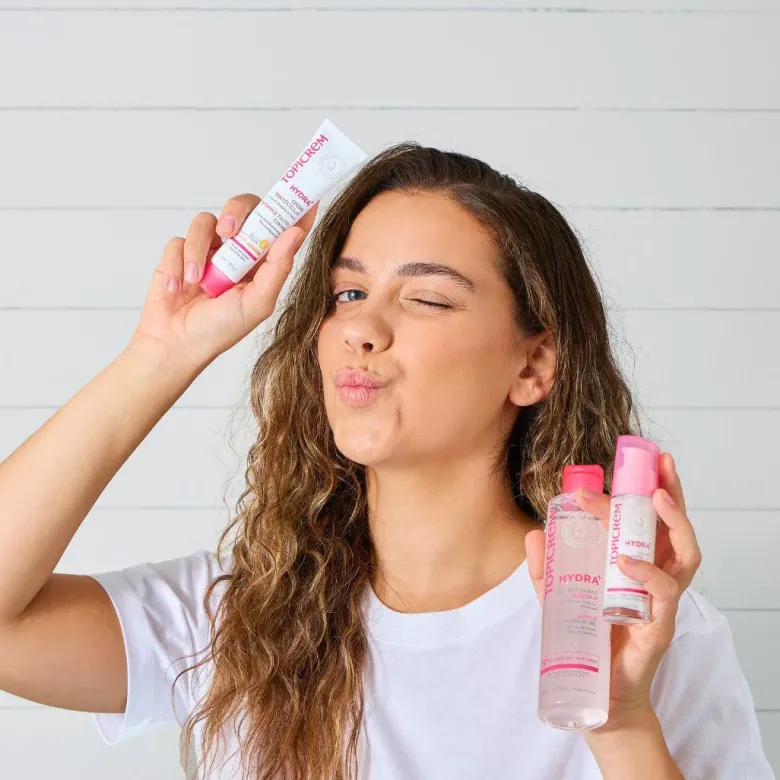 Hydra+ Crème teintée éclat Médium SPF 50 Topicrem - tube de 40 ml