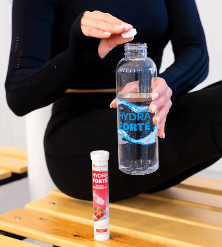 Hydra Forté booster d'hydratation arôme naturel ananas passion Forté Pharma - 24 comprimés effervescents