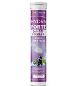Hydra Forté jambes légères booster d'hydratation arôme naturel cassis Forté Pharma - 24 comprimés effervescents