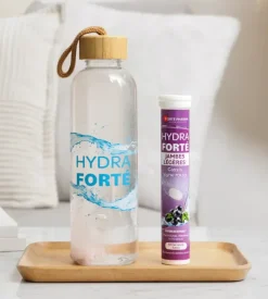 Hydra Forté jambes légères booster d'hydratation arôme naturel cassis Forté Pharma - 24 comprimés effervescents