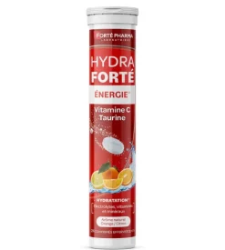 Hydra Forté énergie booster d'hydratation arôme naturel orange citron Forté Pharma - 24 comprimés effervescents
