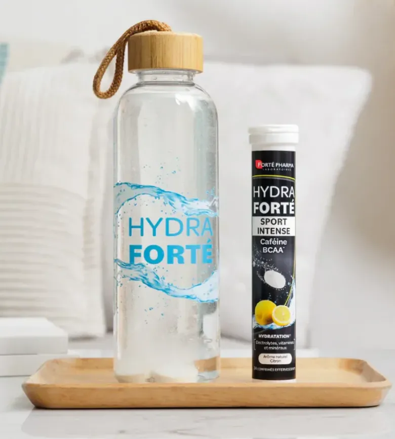 Hydra Forté sport intense booster d'hydratation arôme naturel citron Forté Pharma - 24 comprimés effervescents