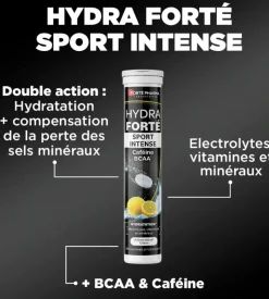 Hydra Forté sport intense booster d'hydratation arôme naturel citron Forté Pharma - 24 comprimés effervescents