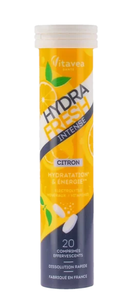 Hydrafresh intense saveur citron hydratation & énergie Vitavea - tube de 20 comprimés effervescents