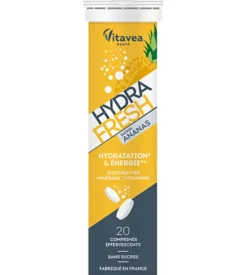 Hydra Fresh saveur ananas Vitavea - tube de 20 comprimés effervescents