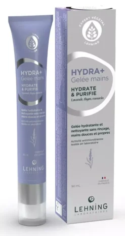 HYDRA+ gelée mains hydratante et nettoyante Lehning - tube de 50ml