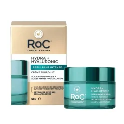 Hydra+Hyaluronic Crème jour/nuit repulpant intense RoC - pot de 50ml