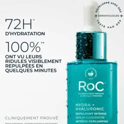 Hydra+Hyaluronic Sérum concentré repulpant intense RoC - flacon-pipette de 30ml
