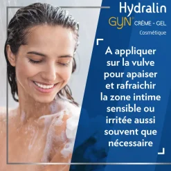 Hydralin Gyn Crème Gel Apaisante 15g apaise et protège la zone intime