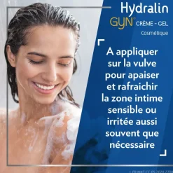 Hydralin Gyn Crème Gel Apaisante 15g apaise et protège la zone intime