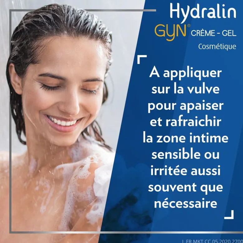 Hydralin Gyn Crème Gel Apaisante 15g apaise et protège la zone intime