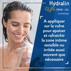 Hydralin Gyn Crème Gel Apaisante 15g apaise et protège la zone intime