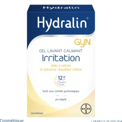 Hydralin Gyn Irritation Gel Lavant Calmant 100ml équilibre intime