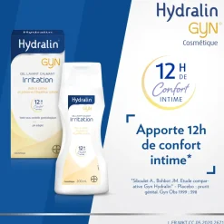 Hydralin Gyn Irritation Gel Lavant Calmant 100ml équilibre intime