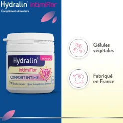 Hydralin IntimiFlor confort intime - pot de 30 gélules