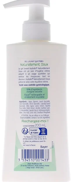 Hydralin Naturellement doux gel lavant