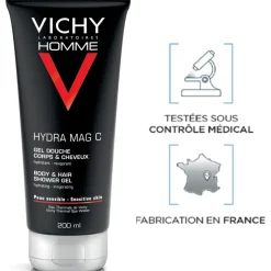 Hydra Mag C gel douche corps & cheveux Vichy Homme
