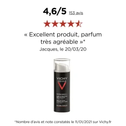 Hydra mag C+ soin hydratant anti-fatigue visage et yeux Vichy homme - flacon de 50 ml