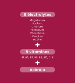 Hydra'max solution d'hydratation arôme cerise hibiscus Santarome - 20 pastilles effervescentes