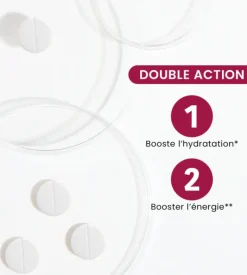 Hydra'max solution d'hydratation arôme cerise hibiscus Santarome - 20 pastilles effervescentes