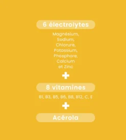 Hydra'max solution d'hydratation arôme ananas mangue Santarome - 20 pastilles effervescentes