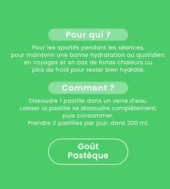 Hydra'max solution d'hydratation arôme pastèque Santarome - 20 pastilles effervescentes