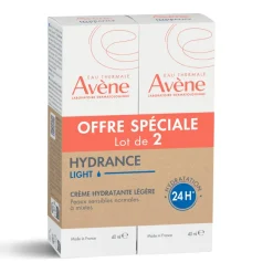 Hydrance light crème hydratante légère Avène - lot de 2 tubes de 40ml