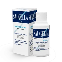HydraSerum pH physiologique Soin lavant intime Saugella - flacon de 200 ml